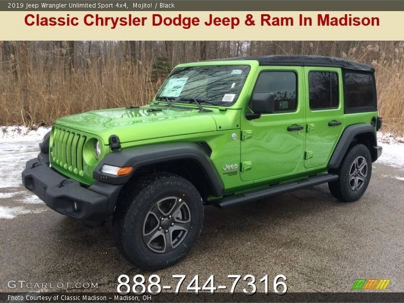 Mojito! / Black 2019 Jeep Wrangler Unlimited Sport 4x4