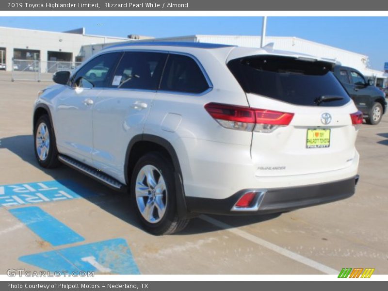 Blizzard Pearl White / Almond 2019 Toyota Highlander Limited
