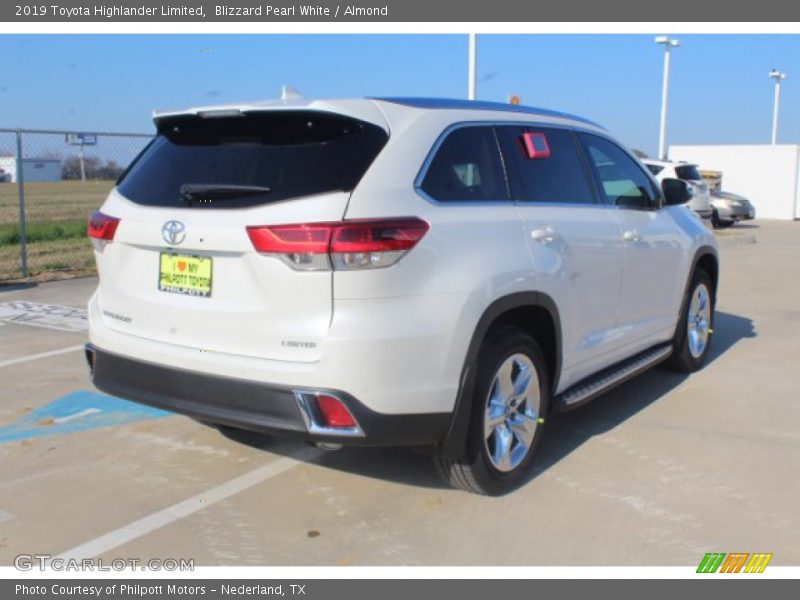 Blizzard Pearl White / Almond 2019 Toyota Highlander Limited