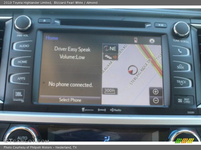 Blizzard Pearl White / Almond 2019 Toyota Highlander Limited