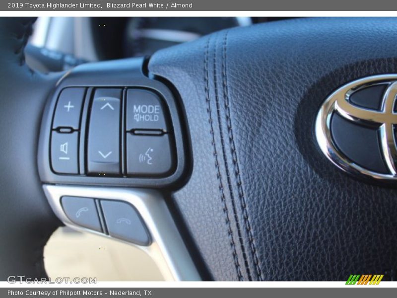 Blizzard Pearl White / Almond 2019 Toyota Highlander Limited