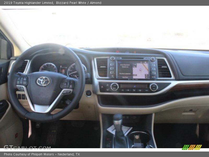 Blizzard Pearl White / Almond 2019 Toyota Highlander Limited
