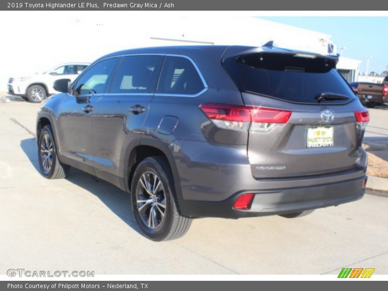 Predawn Gray Mica / Ash 2019 Toyota Highlander LE Plus