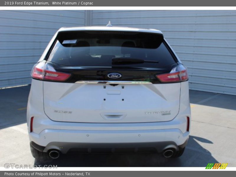 White Platinum / Cognac 2019 Ford Edge Titanium