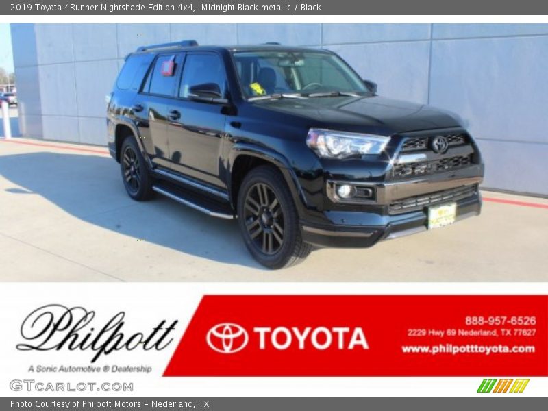 Midnight Black metallic / Black 2019 Toyota 4Runner Nightshade Edition 4x4