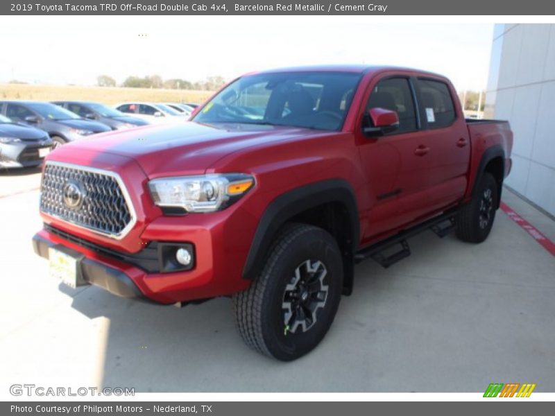 Barcelona Red Metallic / Cement Gray 2019 Toyota Tacoma TRD Off-Road Double Cab 4x4