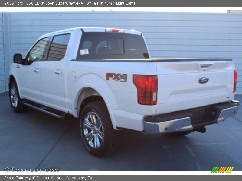 White Platinum / Light Camel 2019 Ford F150 Lariat Sport SuperCrew 4x4
