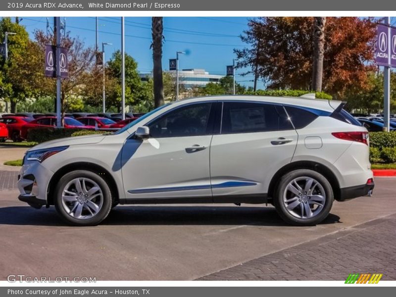 White Diamond Pearl / Espresso 2019 Acura RDX Advance