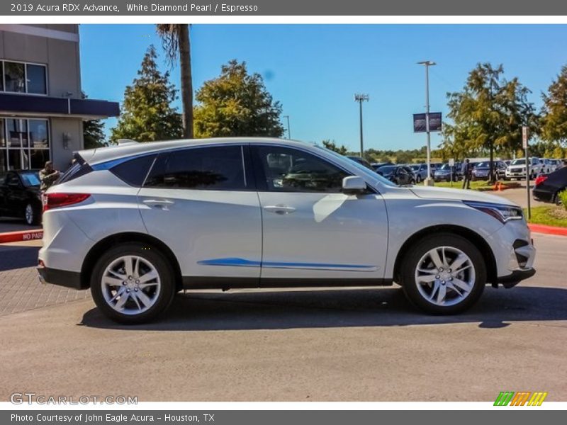 White Diamond Pearl / Espresso 2019 Acura RDX Advance