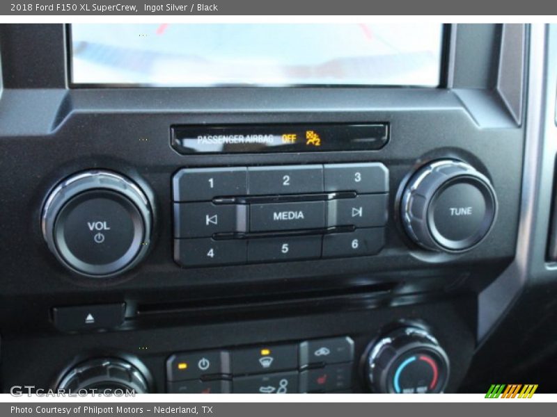 Ingot Silver / Black 2018 Ford F150 XL SuperCrew