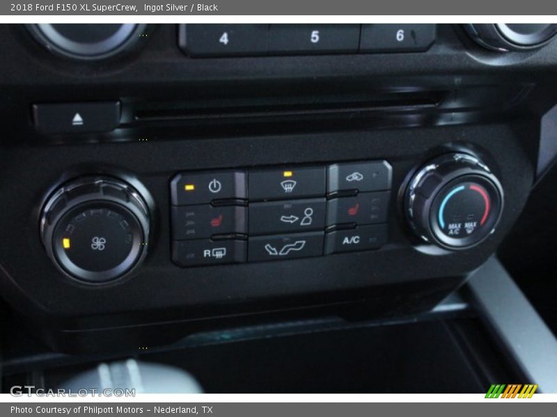 Ingot Silver / Black 2018 Ford F150 XL SuperCrew
