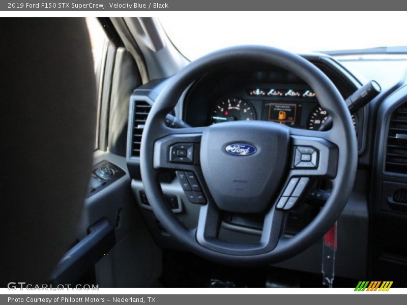 Velocity Blue / Black 2019 Ford F150 STX SuperCrew