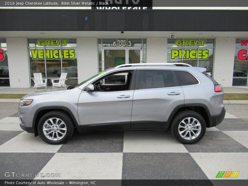 Billet Silver Metallic / Black 2019 Jeep Cherokee Latitude
