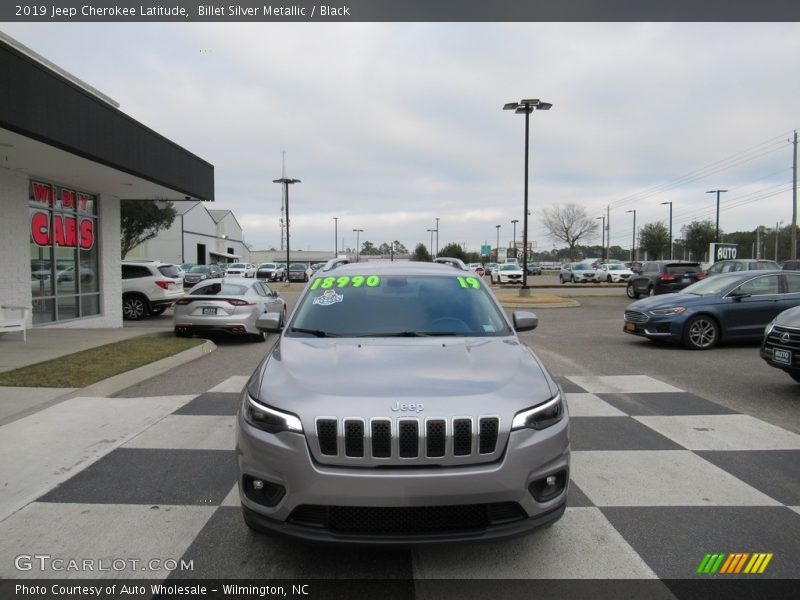 Billet Silver Metallic / Black 2019 Jeep Cherokee Latitude