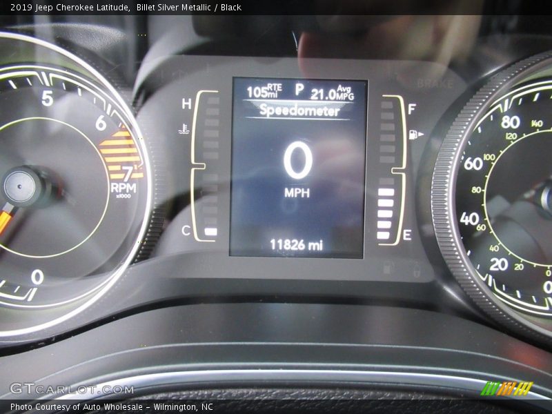 Billet Silver Metallic / Black 2019 Jeep Cherokee Latitude