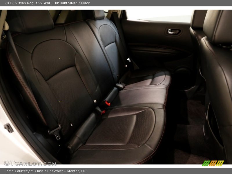 Brilliant Silver / Black 2012 Nissan Rogue SV AWD