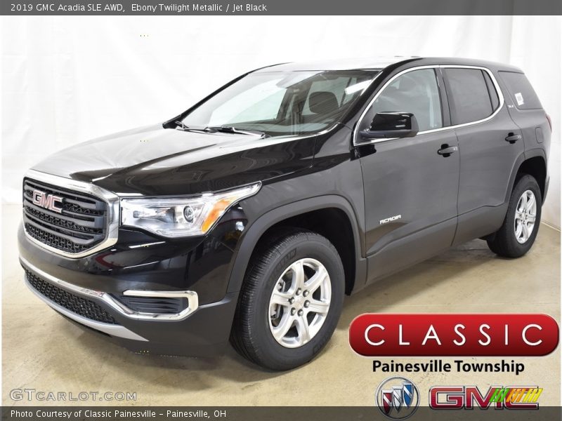 Ebony Twilight Metallic / Jet Black 2019 GMC Acadia SLE AWD