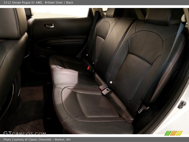 Brilliant Silver / Black 2012 Nissan Rogue SV AWD