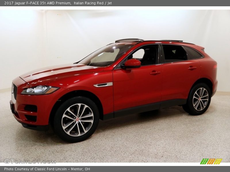 Italian Racing Red / Jet 2017 Jaguar F-PACE 35t AWD Premium