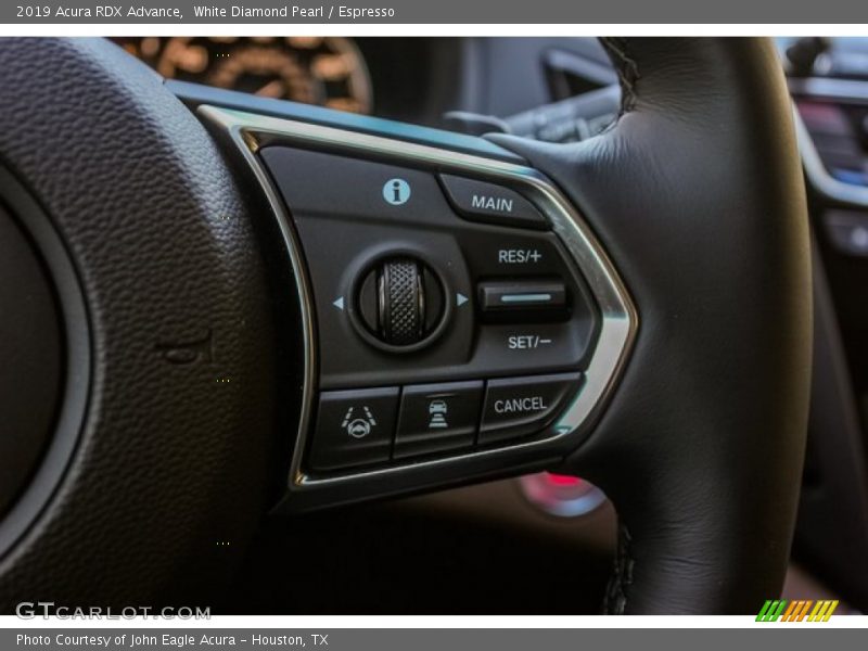 White Diamond Pearl / Espresso 2019 Acura RDX Advance