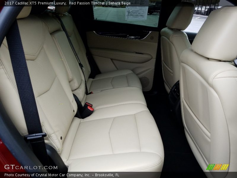 Red Passion Tintcoat / Sahara Beige 2017 Cadillac XT5 Premium Luxury