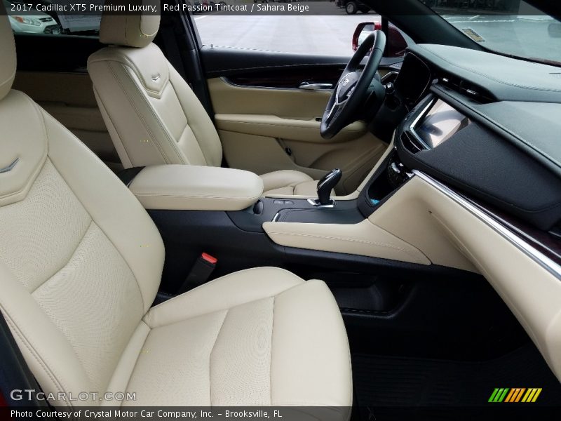 Red Passion Tintcoat / Sahara Beige 2017 Cadillac XT5 Premium Luxury