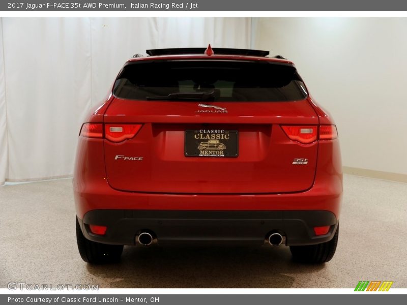 Italian Racing Red / Jet 2017 Jaguar F-PACE 35t AWD Premium