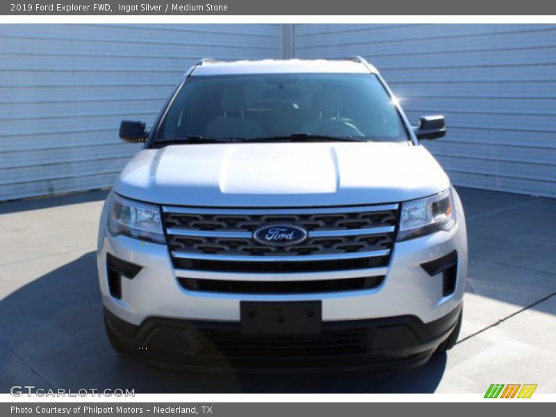 Ingot Silver / Medium Stone 2019 Ford Explorer FWD