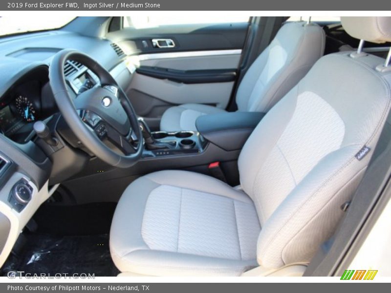 Ingot Silver / Medium Stone 2019 Ford Explorer FWD