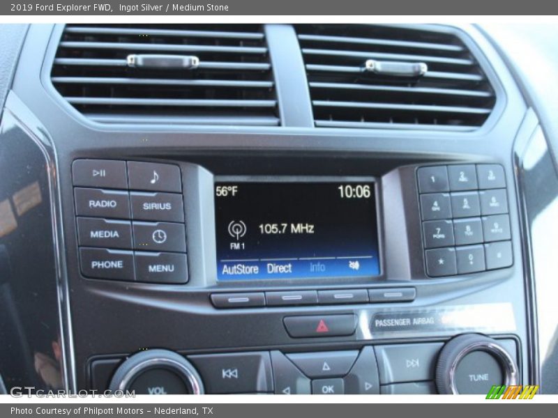 Ingot Silver / Medium Stone 2019 Ford Explorer FWD