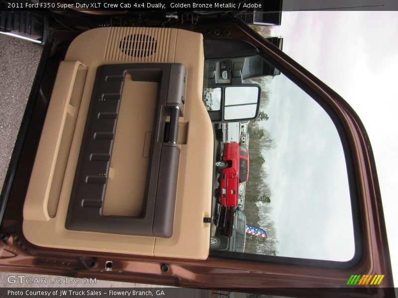 Golden Bronze Metallic / Adobe 2011 Ford F350 Super Duty XLT Crew Cab 4x4 Dually