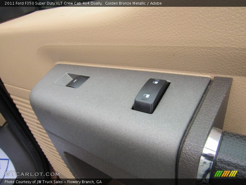 Golden Bronze Metallic / Adobe 2011 Ford F350 Super Duty XLT Crew Cab 4x4 Dually