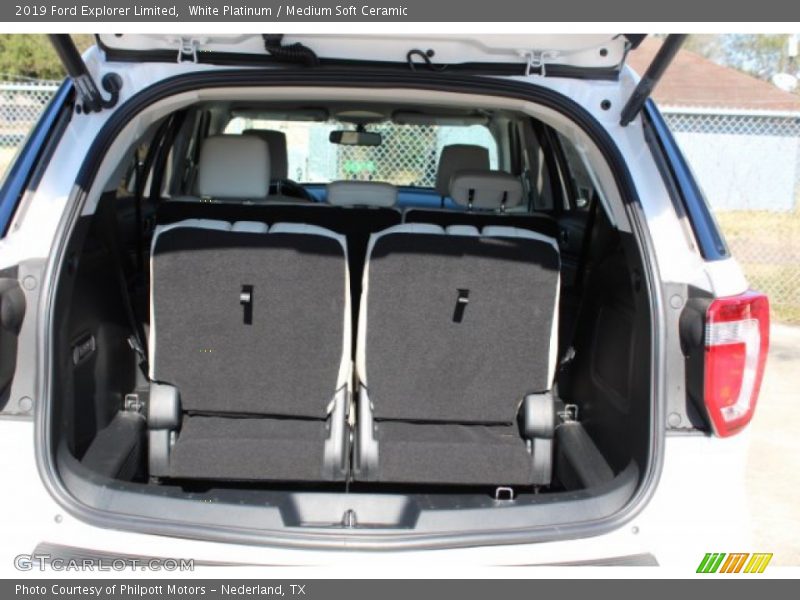 White Platinum / Medium Soft Ceramic 2019 Ford Explorer Limited