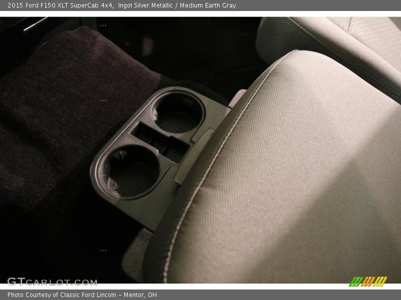 Ingot Silver Metallic / Medium Earth Gray 2015 Ford F150 XLT SuperCab 4x4
