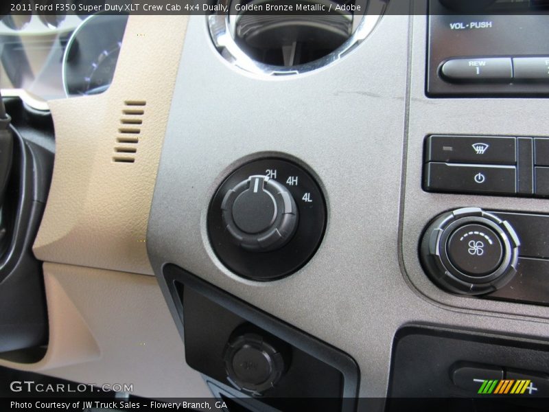 Golden Bronze Metallic / Adobe 2011 Ford F350 Super Duty XLT Crew Cab 4x4 Dually