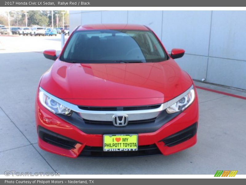Rallye Red / Black 2017 Honda Civic LX Sedan