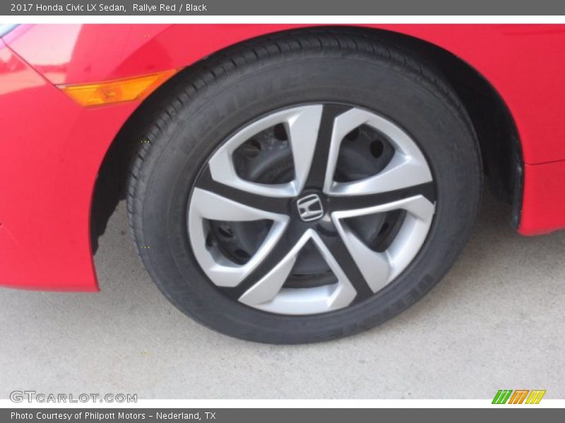 Rallye Red / Black 2017 Honda Civic LX Sedan