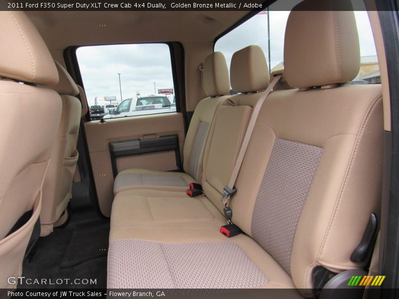 Golden Bronze Metallic / Adobe 2011 Ford F350 Super Duty XLT Crew Cab 4x4 Dually