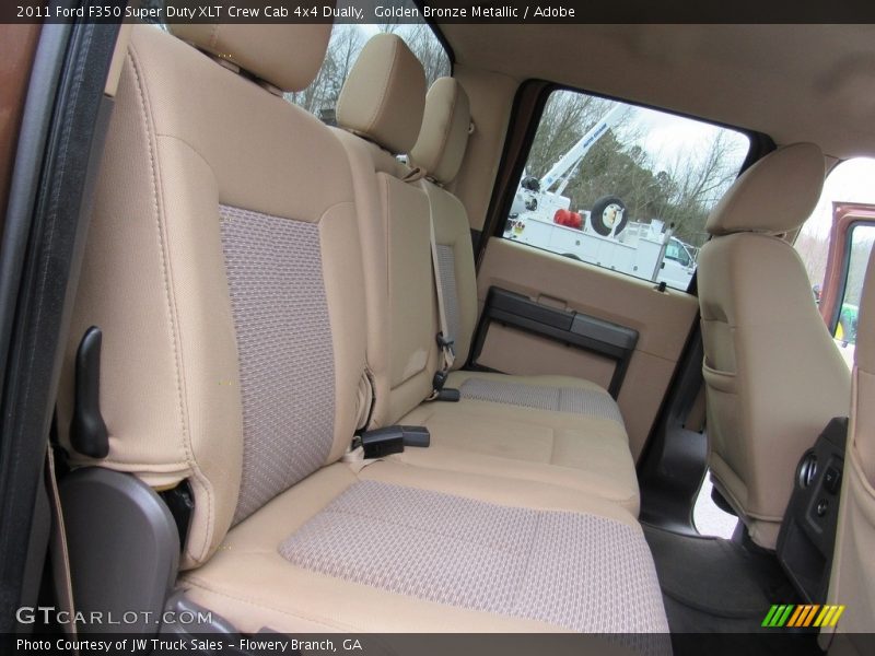 Golden Bronze Metallic / Adobe 2011 Ford F350 Super Duty XLT Crew Cab 4x4 Dually