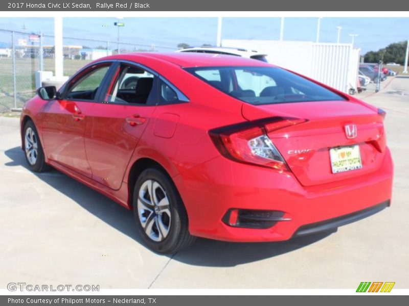 Rallye Red / Black 2017 Honda Civic LX Sedan