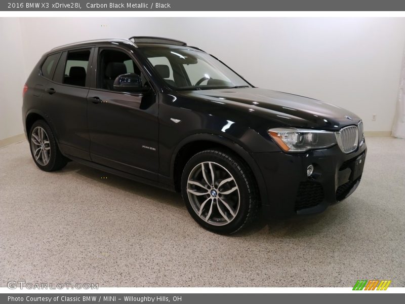 Carbon Black Metallic / Black 2016 BMW X3 xDrive28i
