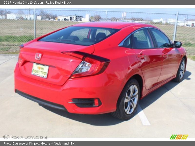 Rallye Red / Black 2017 Honda Civic LX Sedan