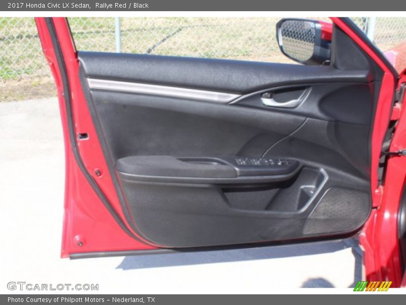 Rallye Red / Black 2017 Honda Civic LX Sedan