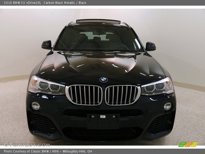 Carbon Black Metallic / Black 2016 BMW X3 xDrive28i