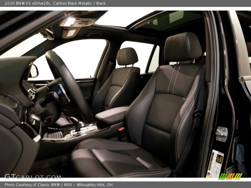 Carbon Black Metallic / Black 2016 BMW X3 xDrive28i