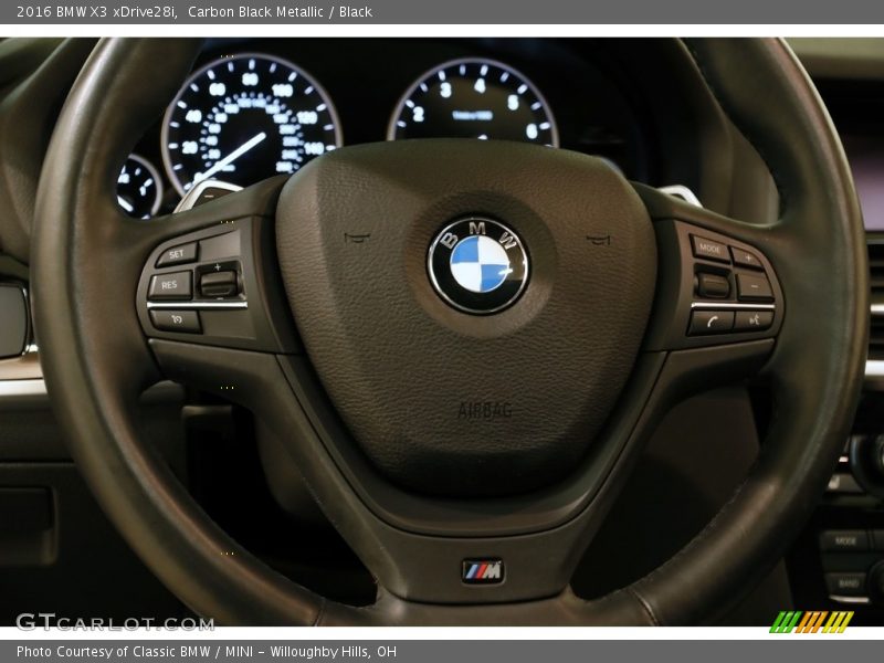 Carbon Black Metallic / Black 2016 BMW X3 xDrive28i