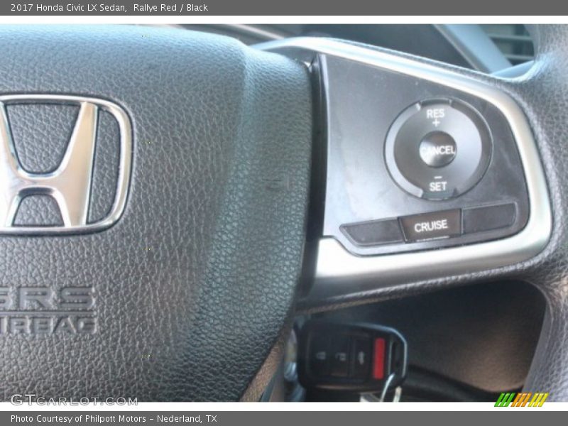 Rallye Red / Black 2017 Honda Civic LX Sedan