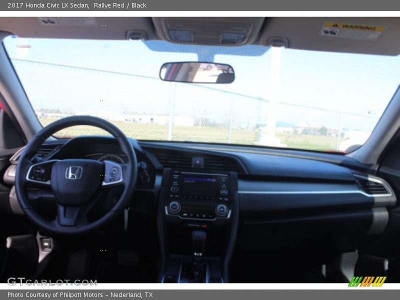 Rallye Red / Black 2017 Honda Civic LX Sedan