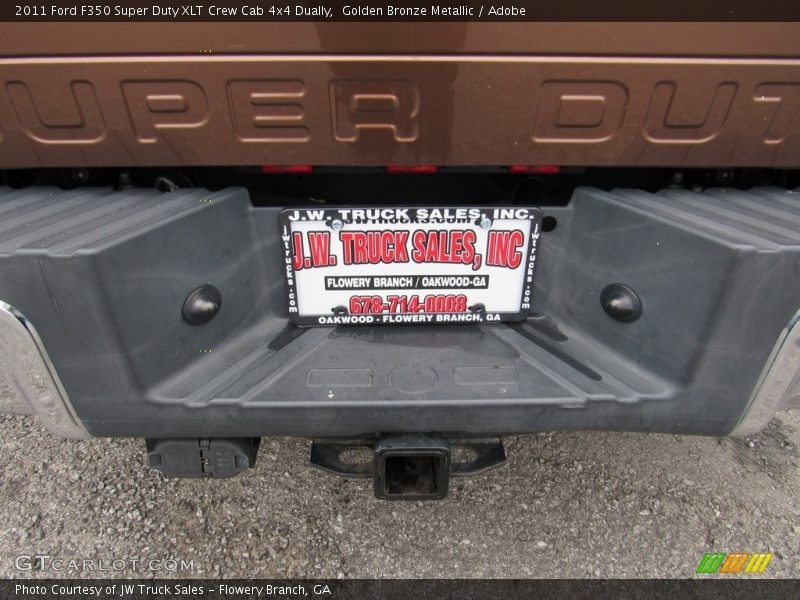 Golden Bronze Metallic / Adobe 2011 Ford F350 Super Duty XLT Crew Cab 4x4 Dually