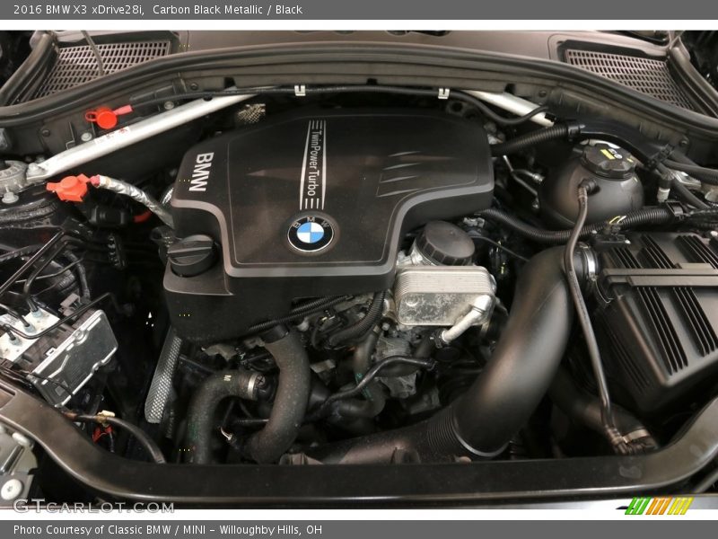 Carbon Black Metallic / Black 2016 BMW X3 xDrive28i